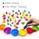 thumbnail image 3 of Oso de conteo de arcoíris Montessori para niños, juguetes de matemáticas, animales, dinosaurios, clasificación de colores, juego a juego, juguete sensorial educativo, 3 of 4