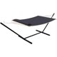 thumbnail image 1 of Gris oscuro (flat) 2 - person hammock suite con collapsible steel frame - ideal para para backyard y camping (450lb support, uv - resistant, comes con almacenamiento bag), 1 of 5