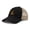 Black Tan, variant on Richardson Soft Mesh Cap Hat Embroidered Rattler Snake Silhouette B Embroidery Trucker Hats for Men & Women Cotton Black Tan Design Only