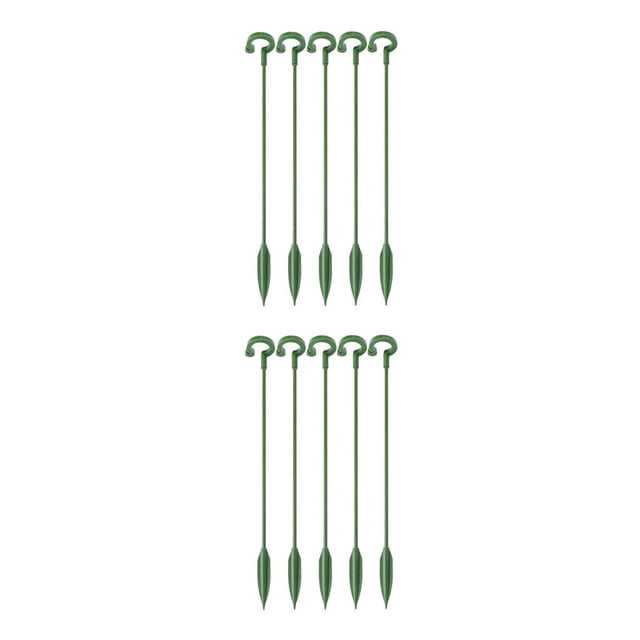 Injueey Soporte para plantas de varilla de soporte 5X, protección de estructura firme, suministros de jardín de larga duración, herramienta B-27CM 2piezas