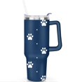 thumbnail image 2 of Cute Canine Design 40oz Water Bottle - BPA Free Dog Lovers Tumbler with Handle & Straw - Gift for Women Coffee Mug, 2 of 7