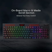 Redragon K618 RGB Wireless Mechanical Keyboard, Black