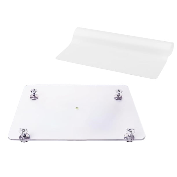 Tablero dor de resina epoxi con almohadilla de silicona, mesa artesanal, tablero de superficie de nivel de burbuja, acrílico ajustable para arte