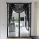 thumbnail image 1 of Diseño vintage de cenefa de botín Elegante ventana de cascada de cascada decorativa para cortinas sala de estar dormitorio baño Negro, 1 of 8