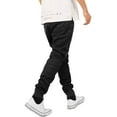 thumbnail image 3 of Ma Croix Mens Modern Jogger Pants with Zipper Pockets Solid Slim Fit Casual Brushed Sweatpants, 3 of 6