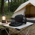 thumbnail image 5 of USB Solar-Powered Fan Hat, Solar Charging Sun Hat, LED Display Cooling Hat, Mesh Baseball Cap with Fan, Outdoor Sun Protection Hat for Men and Women （Black）, 5 of 7