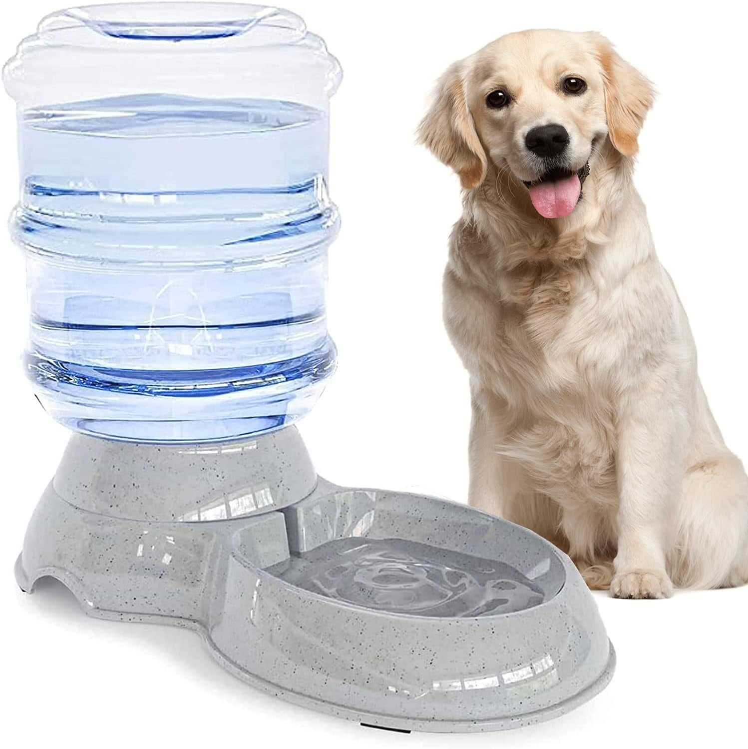 Automatic Dog Feeders, Dog Feeder Dispenser for Large Dogs, 3 Gallon Gravity Automatic Dog Cat Feeder Station, Dry Food Storage Container Bowl for Adult Dogs