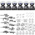 thumbnail image 1 of Bloques de construcción militares populares, soldados de las fuerzas especiales fantasma, figuras de bandidos, accesorios, pistolas, mochilas, chalecos, cinturones, armas, juguetes para niños, 1 of 5