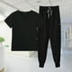 thumbnail image 2 of Conjunto de uniforme para mujer Salvador traje cómodo con escote en V y múltiples bolsillos Negro S, 2 of 10