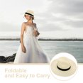 thumbnail image 3 of Raindrops foldable sun visor Sun Hat White 1Set Sun Protection Travel Accessory for Women, 3 of 6