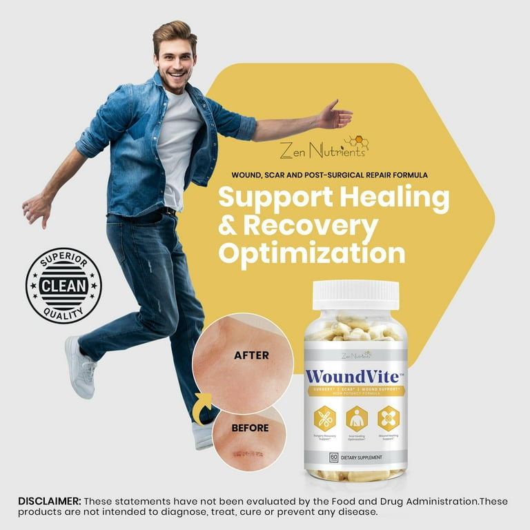 Zen Nutrients WoundVite - Post Surgery Healing & Scar Care