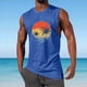 thumbnail image 2 of Hombres Casual Moda Impresión Suéter Cuello Redondo Deportes Tanque sin Mangas para Al Aire Libre Casual Diario, 2 of 5