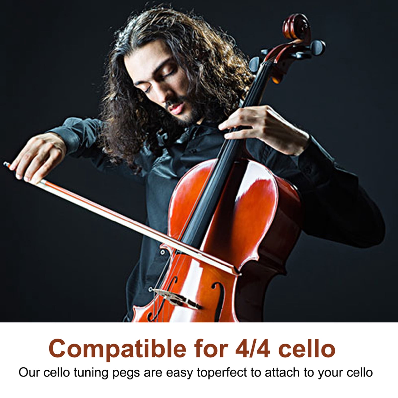 Cello Tuning Peg, Durable Easy To Install Long Service Life Tuning Peg, For Professional Cellist Cello