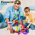 thumbnail image 1 of PicassoTiles Marble Run 100 piezas Azulejo magnético Pista de carreras Juego de juguetes S PicassoTiles PicassoTiles, 1 of 2