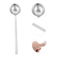 thumbnail image 3 of OULII 1Pc Stainless Steel Soup Spoon for Kitchen Use Long Handle Ladle Silver, 3 of 8