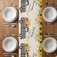 thumbnail image 6 of Cute Pig Table Runner - 70 Inch Long, Kitchen Dining Table Runner Dresser Scarves, County Sunflowers Truck Farmhouse Black White Plaid Farmhouse Decor for Coffee Tables Wedding Party Banquet, 6 of 8