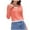 Pink, variant on Women Plus Size Tops,Blouse for Women Solid Color V Neck Lace T Long Sleeve Stretch Button Down Tops