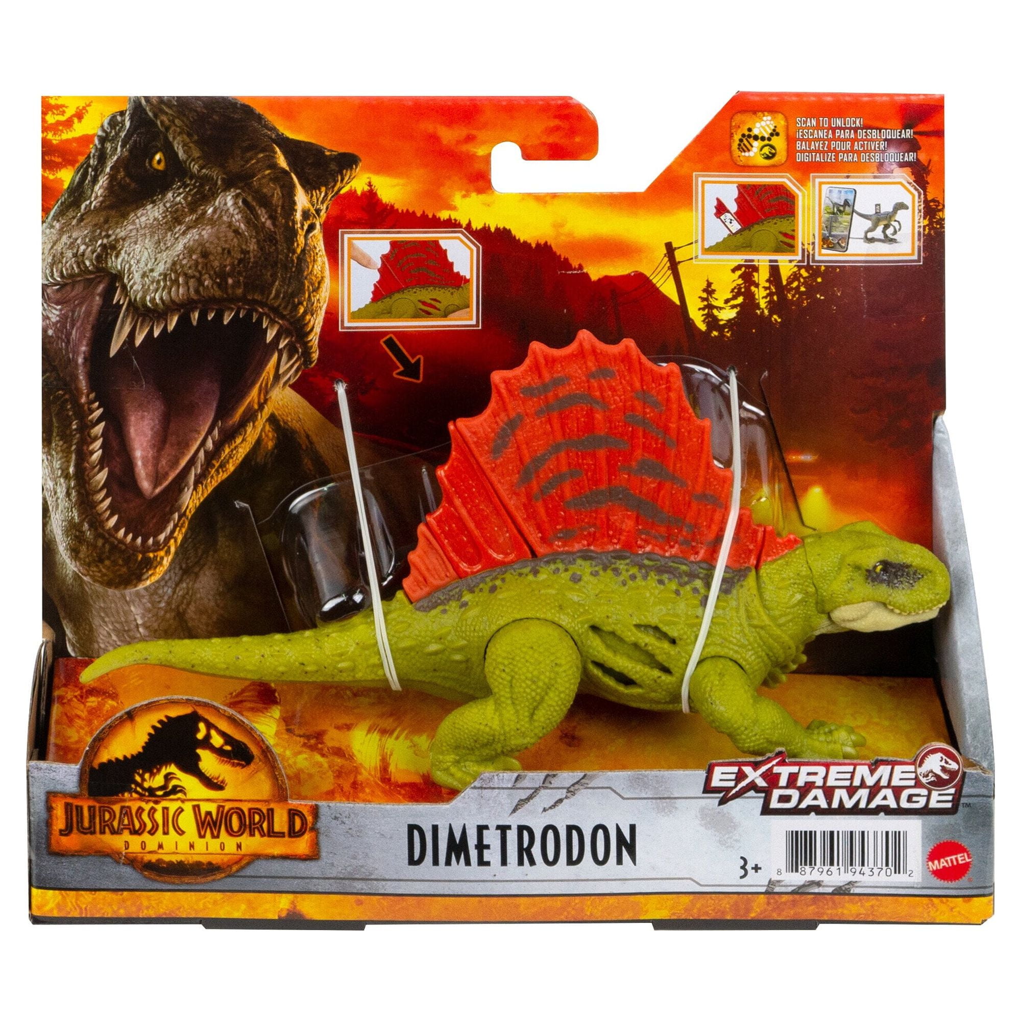 19 Long Jurassic World: Dominion Extreme Damage T-Rex Dinosaur Action  Figure Toy $15 + Free S&H w/ Walmart+ or $35+