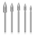 thumbnail image 1 of Graflsoa 5-Piece Electric Wood Carving Tool Set with Durable 3-Blade Tips for Home Woodworking Projects, 1 of 6
