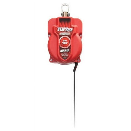 Miller by Honeywell MFL-2-Z7/6FT 6' TurboLite 1'' Polyester Vectran Web Personal Fall Limiter With Locking Rebar Hook End Connector And Steel Twist-Lock Carabiner Unit Connector