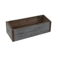 thumbnail image 3 of Contemporary Home Living 11.25" Gray Distressed Finish Rectangular Outdoor Planter, 3 of 3