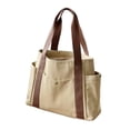 thumbnail image 2 of Bolso de hombro para mujer, moderno, para uso universitario, para viajes al aire libre, fiestas y vacaciones. Caqui, 2 of 8