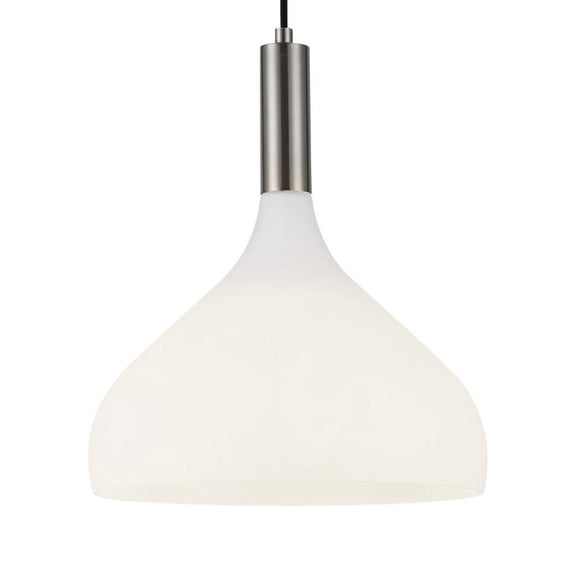 Alora Lighting Pd532312 Belleview 12" Wide Pendant - Brushed Nickel / Opal Glass