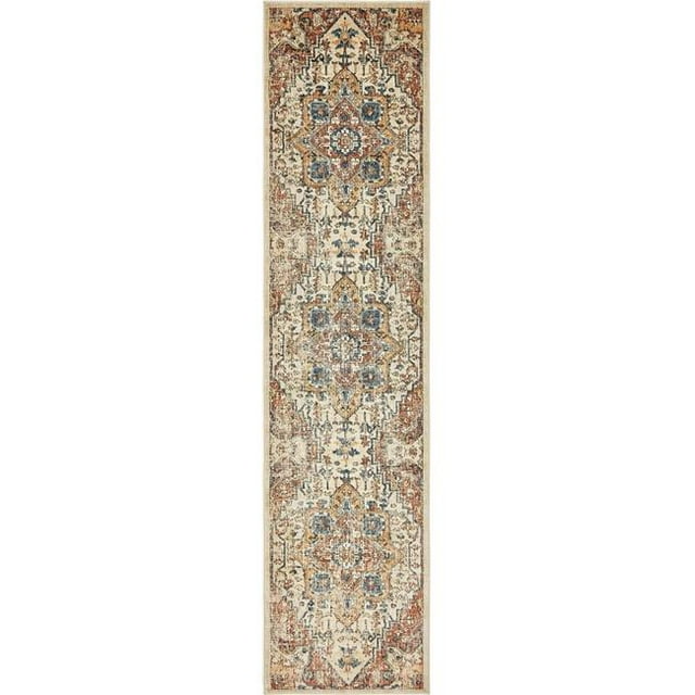 Unique Loom 3140141 3 x 13 ft. Nyhavn Harbour Oslo Runner Rug, Beige