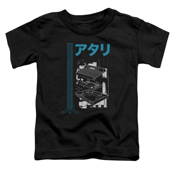 Atari Schematic S/S Toddler T-Shirt Black