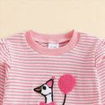 thumbnail image 6 of NOLDARES Baby Kids Girl Outfits Fall Winter Clothing 2pcs Set Long Sleeve Sweatshirt and Pants Clothes(Pink,1-2 Y), 6 of 7