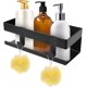 thumbnail image 2 of Shower Shelf Bathroom Shelf No Drilling Shower Shelf with Hook - Wall Mounted Shower - 304SUS Stainless Steel - for Kitchen, Bathroom, Office, Hotel (, 2 of 4
