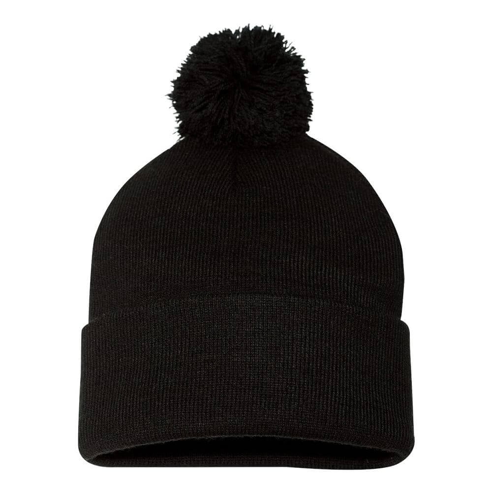 Couver Unisex 12 inch Knit Acrylic Warm Winter Beanie Hat with Pom Pom