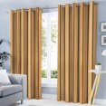 thumbnail image 2 of Brown Wood Stripes Texture Blackout Curtains Farmhouse Aesthetics Grommet Curtain Thermal Insulated Window Drapes Treatments For Farmhouse Living Room Bedroom-42"W x 63"L (Pack of 2), 2 of 6