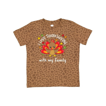 

Inktastic I Love Thanksgiving with My Family-happy Turkey Gift Toddler Boy or Toddler Girl T-Shirt
