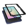 thumbnail image 3 of for iPad Pro 11 2022 2021 2020 2018/Air 4/Air 5 Heavy Duty Case, with Kickstand & Pencil Holder Shockproof Protective 2 In 1 Cover Kids Friendly Silicone PC Rugged, Blueblack, 3 of 5