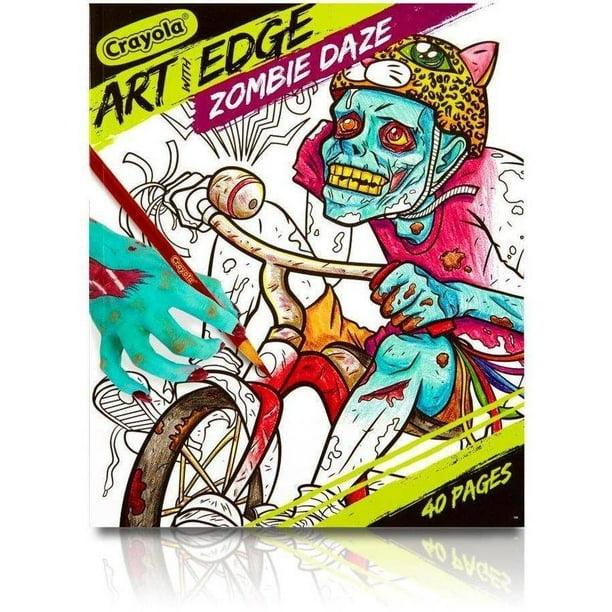 Crayola Art With Edge Zombie Daze Coloring Book, 40 Pages - Walmart.com