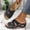 Black, variant on Viluyesy Womens Slide Wedge Sandals, Arch Support Open Toe Comfortable Summer Casual Slip-On Shoes Navy US8.5