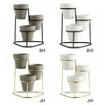 thumbnail image 3 of Topwoner 3 Sets Of Iron Succulent Flower Pot,Tabletop Plante,Gift Idea for Home & Office, 3 of 11