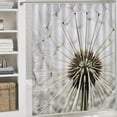 thumbnail image 6 of PRATYUS Dandelion Shower Curtain Waterproof Bath Curtain with Hooks Kids Bathroom Decor Polyester Fiber Bathroom Shower Curtain for Bathroom Decoration with Hooks 69"x72, 6 of 7