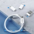 thumbnail image 3 of Cables para carga de samartphones 6 En 1 con caja De Almacenamiento De Cable Datos Multifunción de color blanco Genérico Generico, 3 of 4