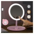 thumbnail image 1 of LED Makeup Mirror With Light Lamp With Storage Desktop Rotating Cosmetic Mirror Light Adjustable Dimming USB Vanity Mirror ,Widely Use, 1 of 7
