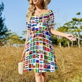 thumbnail image 2 of Flags of the world Sleeveless Dress party dress women elegant luxury Summer dresses for women Cocktail of dresses, 2 of 6