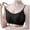 Black, variant on 2 Pack Womens Bras Transparent Shoulder Strap Cordless Backless Spongeless With Convertible Shoulder Straps Bras