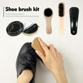 thumbnail image 3 of 8PCS Shoe Shine Care Kit Black and Neutral Polish Brushes for Boots Shoes Sneakers Style 1, 3 of 7