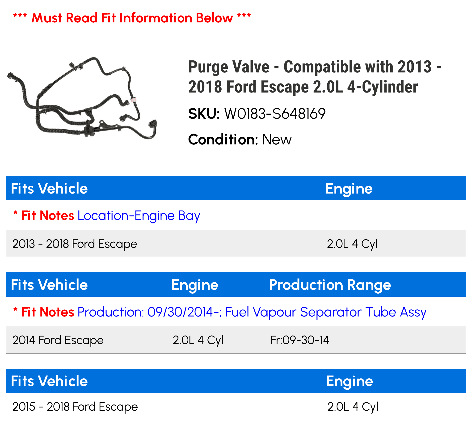 Marketplace Auto Parts Purge Valve Automotive Specialty Parts