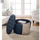 thumbnail image 5 of Better Homes and Gardens Round Tufted Storage Ottoman with Nailheads Gray  Sofa Couch  Muebles  Home Furniture My Lux Decor Round, 5 of 7