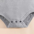 thumbnail image 6 of Paiwinds Summer Baby Short Sleeve Bodysuit Romper Peter Pan Collar Classic Casual Onesie Snap Closure Stretchy Knit Regular Fit Infant Unisex Clothes, 6 of 9