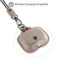 thumbnail image 3 of Étui de Chargement Compatible avec Airpods 3, Étui en Cuir à Rabat avec Longue Lanière, 3 of 5