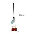thumbnail image 2 of Cell Phone Strap Persimmon Phone Key Chain Car Key Purse Pendant Hanging Pendants Decor - Red, 2 of 5