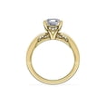 thumbnail image 2 of 1.15 Ct Asscher Cut Natural Diamond Unique Solitaire Ring for Anniversary Solid 18K Yellow Gold Size 4, 2 of 8